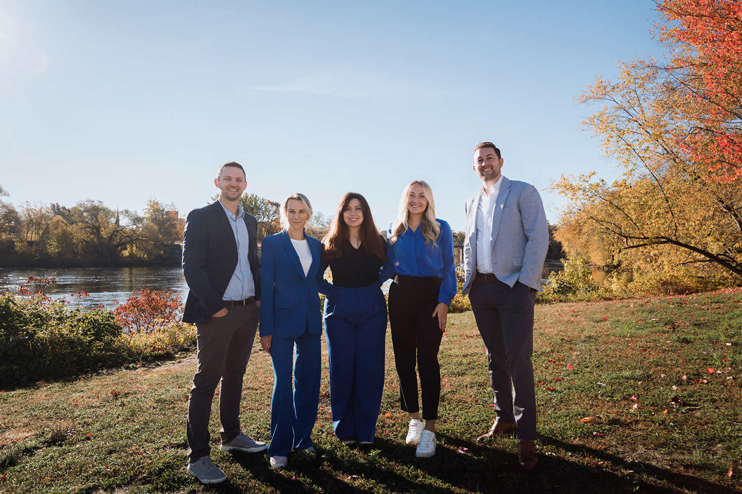 The 207 Dental team by the river